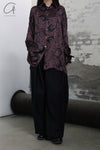 Geoffrey B. Small shirt GRS08 black coffee print 22